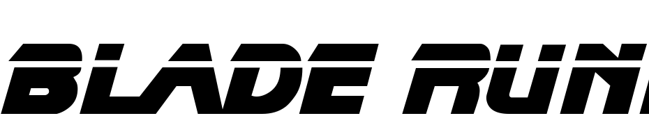 Blade Runner Movie Font cкачати шрифт безкоштовно